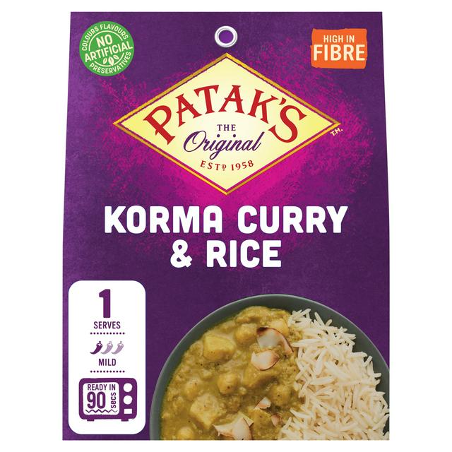 Patak's The Original 250g Korma Curry & Rice - gallery image 1