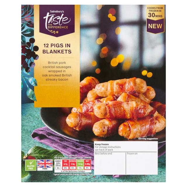 Sainsbury's 24g Pigs in Blankets, Taste the Difference - gallery image 1