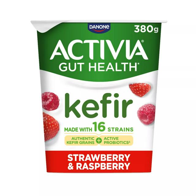 Activia Gut Health 380g Kefir Strawberry & Raspberry Yoghurt - gallery image 1