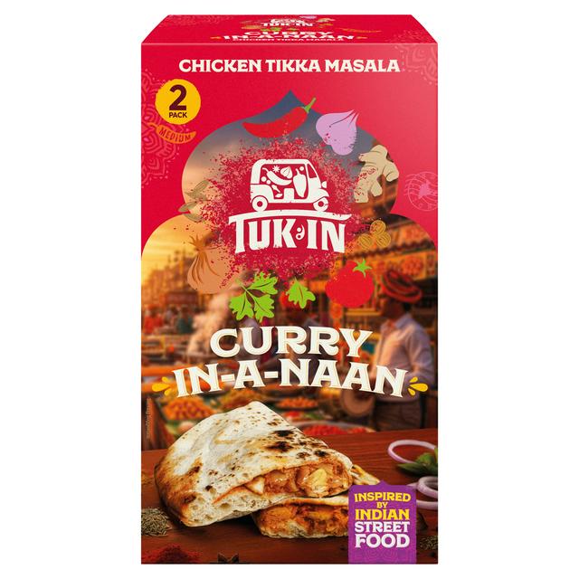 Tuk In 2 x 180g Chicken Tikka Masala Curry in a Naan - gallery image 1