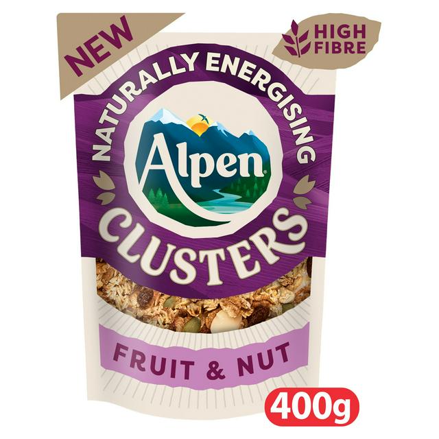 Alpen 400g Fruit & Nut Granola Clusters Breakfast Cereal - gallery image 1