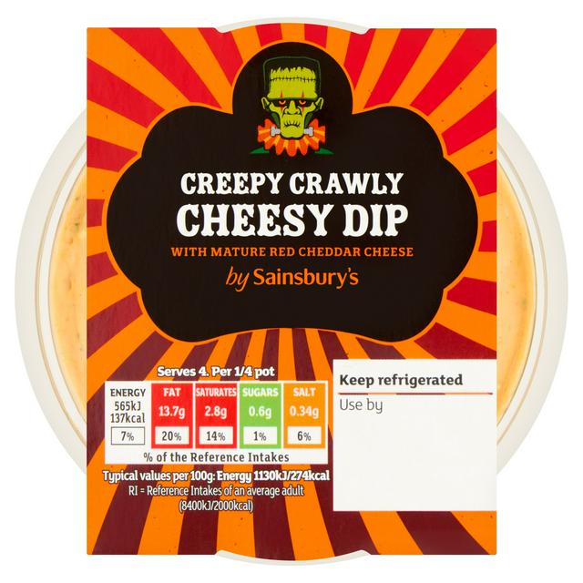 Sainsbury's 200g Creepy Crawly Cheesy Dip with Mature Red Cheddar Cheese - gallery image 1