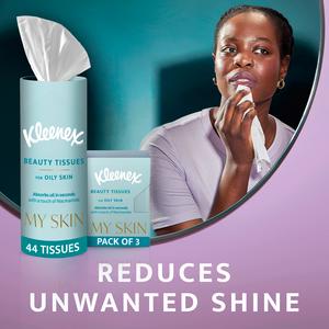 Kleenex My Skin On The Go Facial Beauty Tissues for Oily Skin - gallery image 2