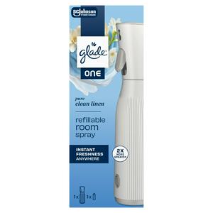 Glade One Pure Clean Linen Starter Kit Sense & Spray Air Freshener 13ml