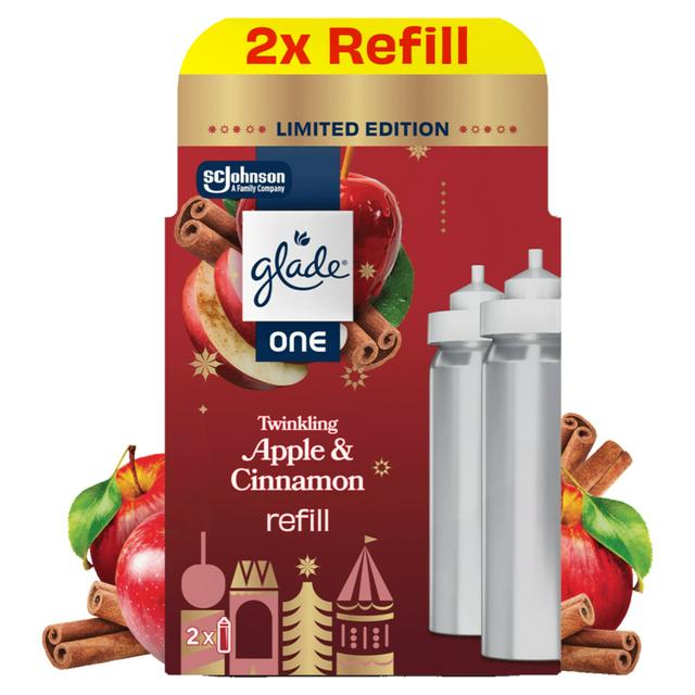 Glade ONE Festive Universal Capsule Refill Pack, Twinkling Apple & Cinnamon, 2x13ml - gallery image 1