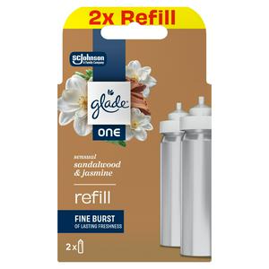 Glade One 2 x Sensual Sandalwood & Jasmine Universal Capsule Refill Air Freshener 13ml