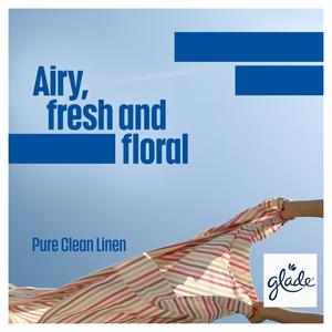 Glade One 2 x Pure Clean Linen Universal Capsule Refill Air Freshener 13ml - gallery image 3