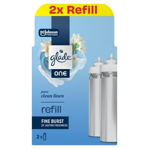 Glade One 2 x Pure Clean Linen Universal Capsule Refill Air Freshener 13ml