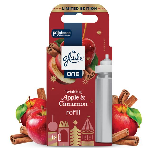 Glade ONE Festive Universal Capsule Refill Pack, Twinkling Apple & Cinnamon, 1x13ml - gallery image 1