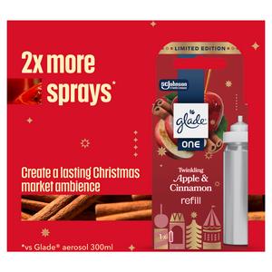 Glade ONE Festive Universal Capsule Refill Pack, Twinkling Apple & Cinnamon, 1x13ml - gallery image 2