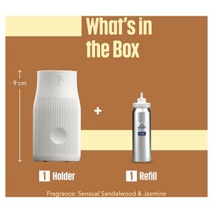 Glade One Sensual Sandalwood & Jasmine Bathroom Starter Kit Touch & Spray Air Freshener 13ml - gallery image 6