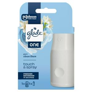 Glade One Pure Clean Linen Starter Kit Sense & Spray Air Freshener 13ml