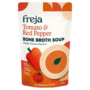 Freja 560g Tomato & Red Pepper Bone Broth Soup