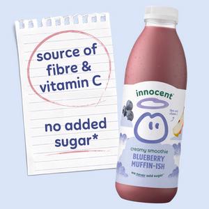 innocent 750ml Blueberry Muffin-ish Creamy Smoothie - gallery image 2