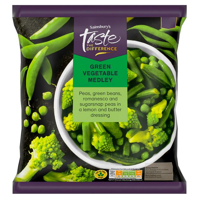 Sainsbury's 600g Green Vegetable Medley, Taste the Difference - gallery image 1