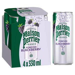 Maison Perrier Forever 4 x 330ml Blackberry Lightly Flavoured Sparkling Water