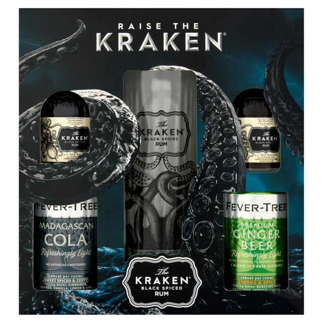 The Kraken 10cl Black Spiced Rum Gift Set - gallery image 1