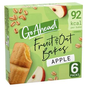 Go Ahead Fruit & Oat Bakes 6 x 25g Apple Multipack Snack Bars