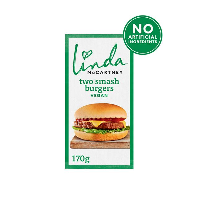 Linda McCartney 2 x Vegan Smash Burgers 170g - gallery image 1