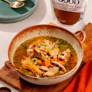 Baxters 300g Super Good Chicken Bone Broth Soup - gallery image 3