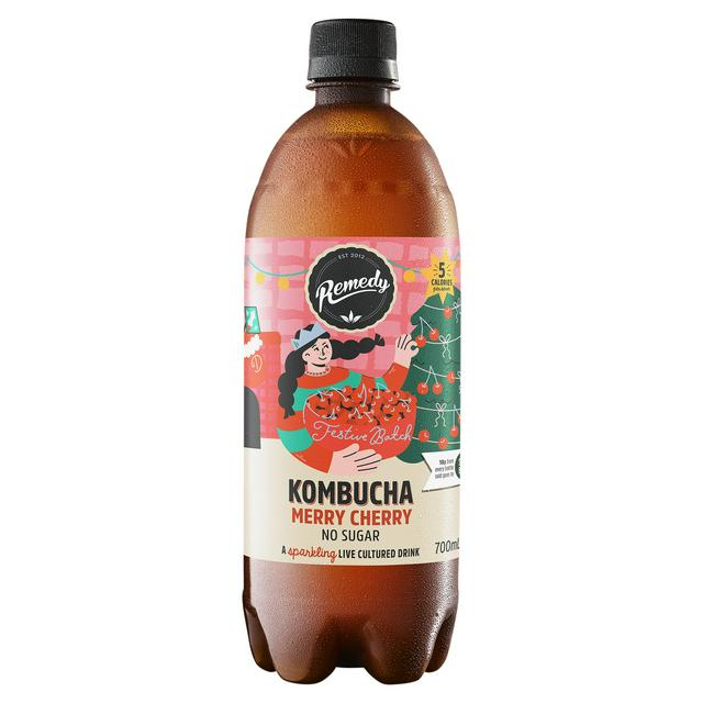 Remedy 700ml Merry Cherry Kombucha Drink - gallery image 1