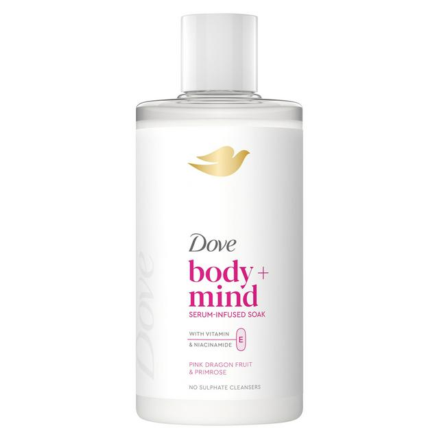 Dove Body + Mind 400ml Pink Dragon Fruit & Primrose Serum Infused Bath Soak - gallery image 1