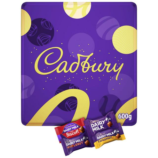 Cadbury Dairy Milk 600g Chocolate Chunks Tin - gallery image 1