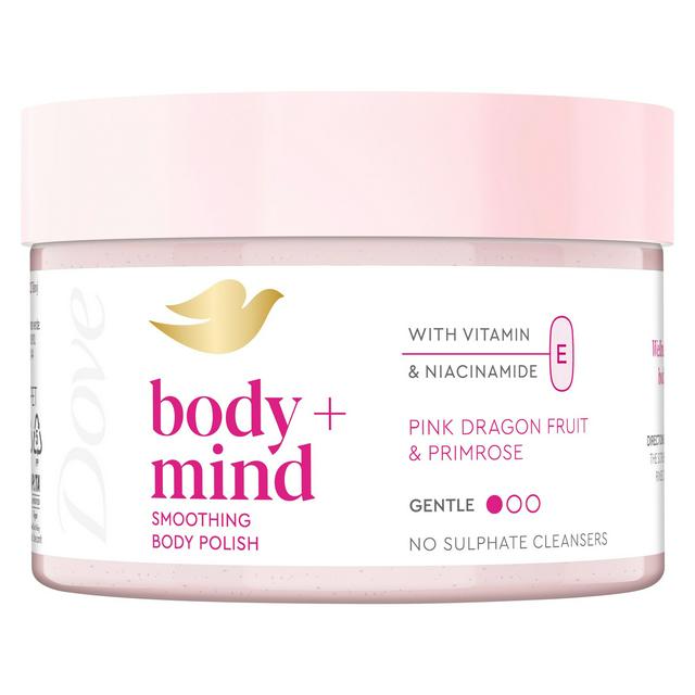 Dove Body + Mind 295ml Dragon Fruit & Primrose Smoothing Body Scrub - gallery image 1