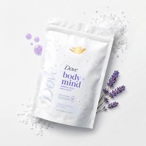 Dove Body + Mind 400g French Lavender Bath Salts - gallery image 2