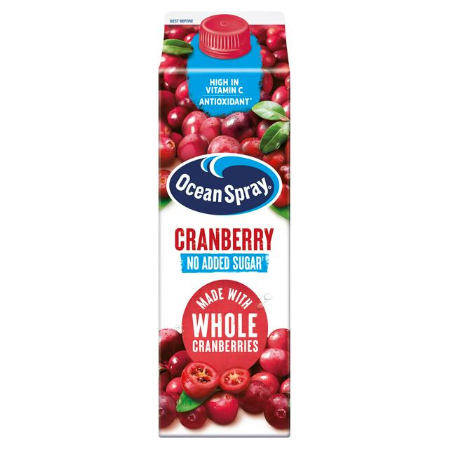 Ocean Spray 1L No Added Sugar Chilled Cranberry Juice - gallery image 1