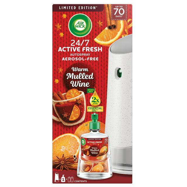 Air Wick Active Fresh Warm Mulled Wine Kit Air Freshener, Limited Edition 228ml - gallery image 1