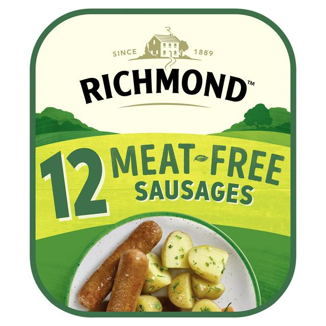 Richmond 12 x Meat Free Tasty Sausages 456g - gallery image 1