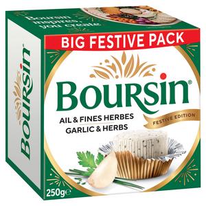 Boursin 250g Garlic & Herbs, Festive Edition - gallery image 2