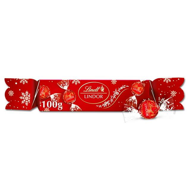Lindt Lindor 100g Milk Chocolate Christmas Cracker - gallery image 1