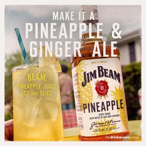 Jim Beam 70cl Pineapple Kentucky Bourbon Whiskey - gallery image 4