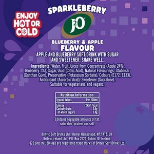 J2O 4 x 275ml Sparkleberry Blueberry & Apple Flavoured Drink Bottle, Festive Edition - gallery image 4