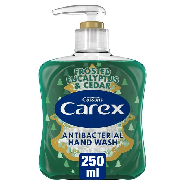 Carex 250ml Frosted Eucalyptus & Cedar Antibacterial Hand Wash, Festive Edition - gallery image 1