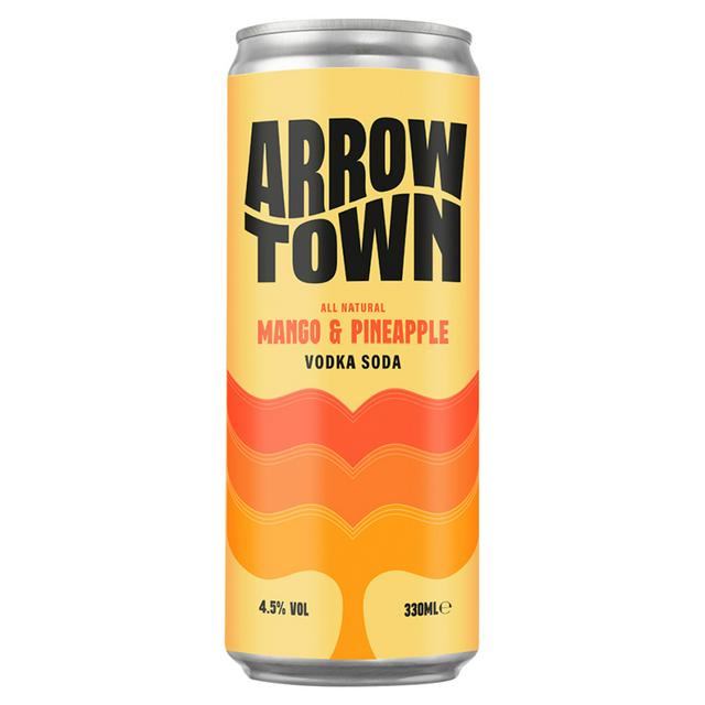 Arrowtown 330ml Mango & Pineapple Vodka Soda Can - gallery image 1