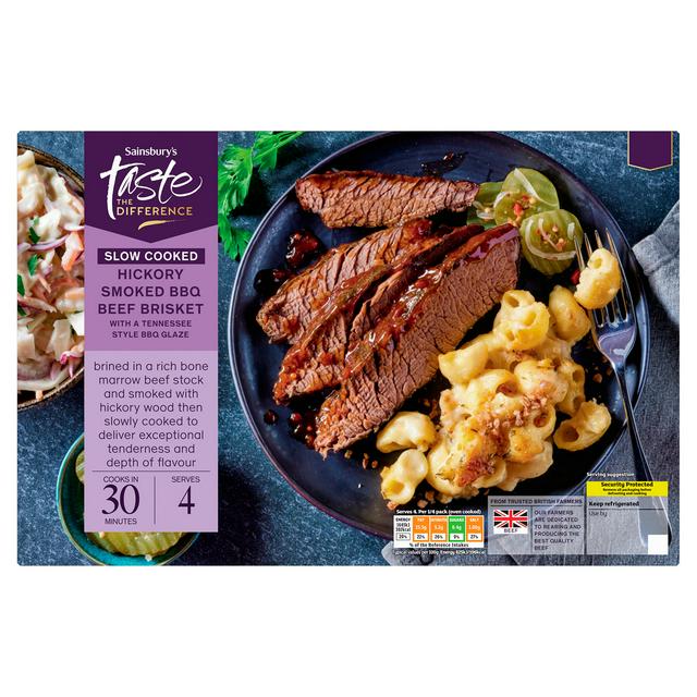 Sainsbury's Slow Cooked 1.3kg Hickory Smoked Beef Brisket, Taste the Difference - gallery image 1
