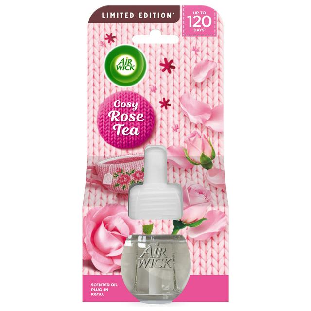 Air Wick Cosy Rose Tea Electrical Single Refill Plug In Air Freshener, Limited Edition 19ml - gallery image 1