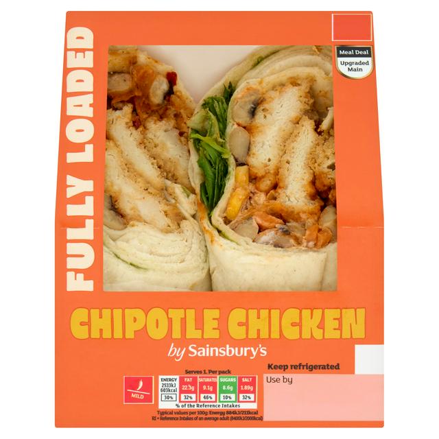 Sainsbury's Chipotle Chicken Wrap - gallery image 1