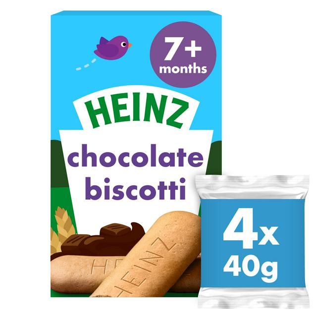 Heinz 160g Chocolate Biscotti Multipack 7+ Months Baby Food Snacks - gallery image 1