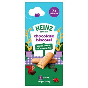 Heinz 160g Chocolate Biscotti Multipack 7+ Months Baby Food Snacks - gallery image 6