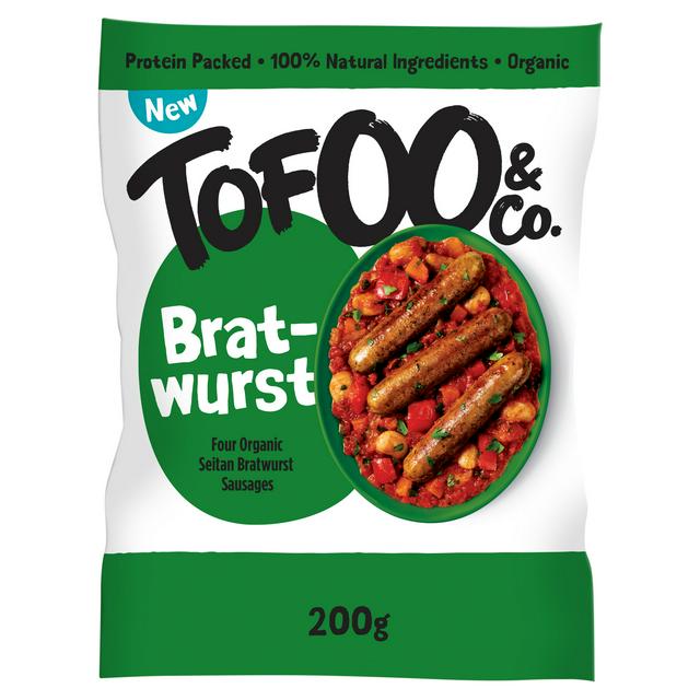 Tofoo & Co. 200g Organic Seitan Bratwurst Sausages - gallery image 1