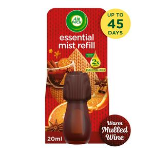 Air Wick Warm Mulled Wine Essential Single Refill Mist Diffuser, Limited Edition 20ml