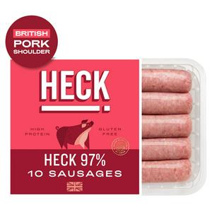 HECK! 10 x Gluten Free 97% Pork Sausages 660g