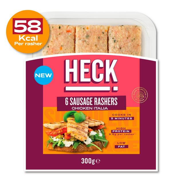 HECK! 6 x Chicken Italia Gluten Free Sausage Rashers 300g - gallery image 1