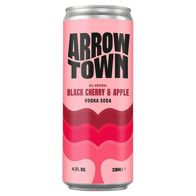 Arrowtown 330ml Black Cherry & Apple Vodka Soda Can - gallery image 1