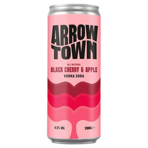Arrowtown 330ml Black Cherry & Apple Vodka Soda Can