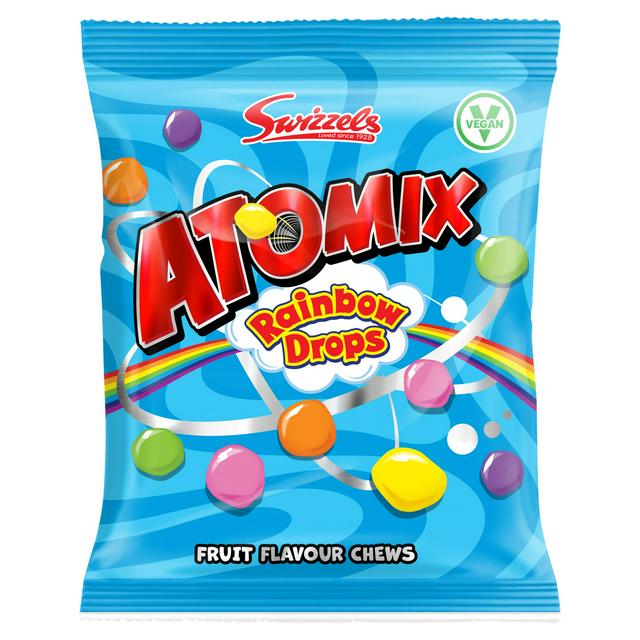 Swizzels Atomix 110g Rainbow Drops Fruit Flavour Chews - gallery image 1